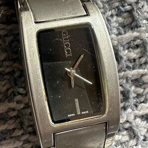Vintage Gucci Stainless Steel Bracelet Watch Swiss Made Model 118